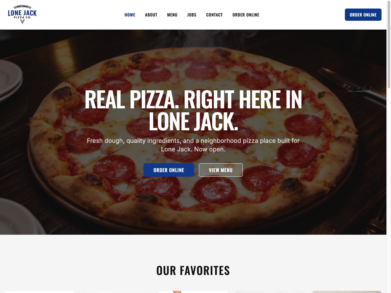 Lone Jack Pizza Co. screenshot