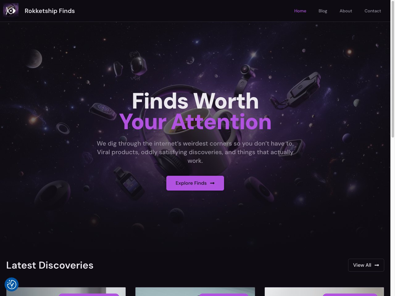 Rokketship Finds screenshot